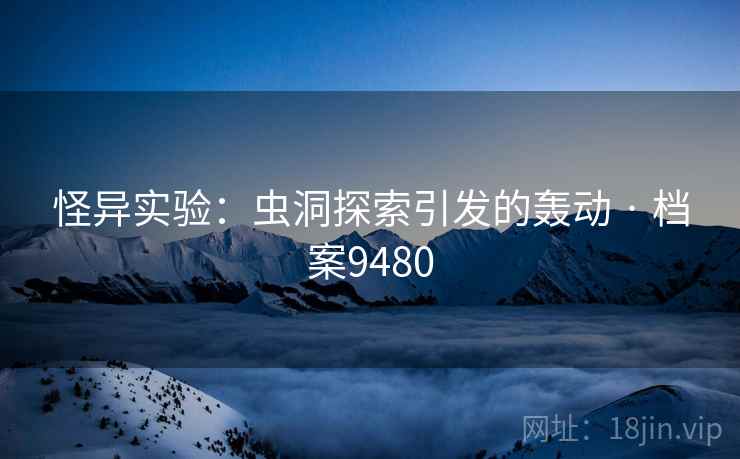 怪异实验：虫洞探索引发的轰动 · 档案9480