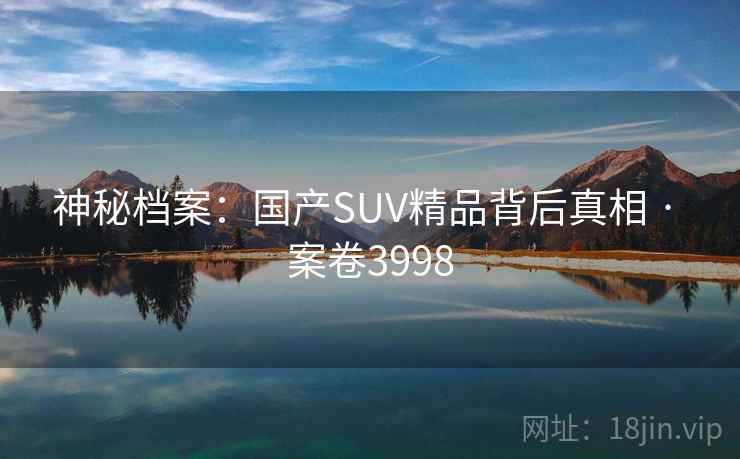 神秘档案：国产SUV精品背后真相 · 案卷3998