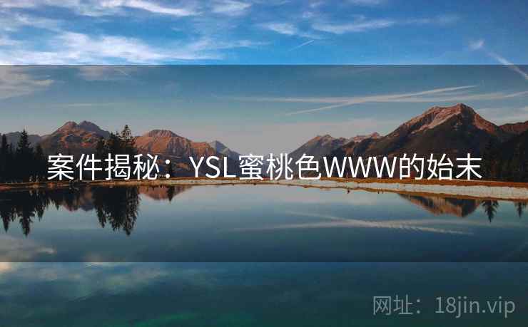 案件揭秘：YSL蜜桃色WWW的始末